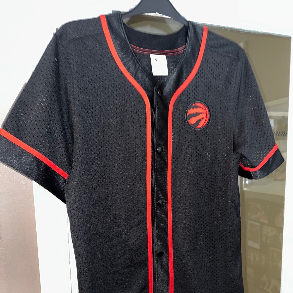 Toronto Raptors Baseball Jersey Men's Sz Large